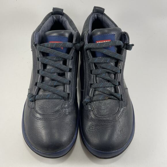 Camper Peu Pista Leather Boots Womens Size 39, US Size 9 Blue Goretex Waterproof - Picture 3 of 9